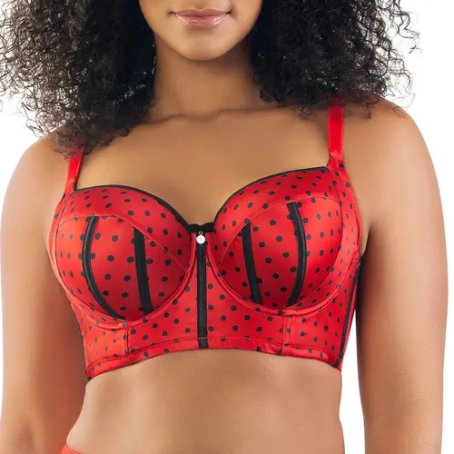 PARFAIT Charlotte 6977 Women's Full Busted Longline Padded Wired Bra Top Vintage Womenswear