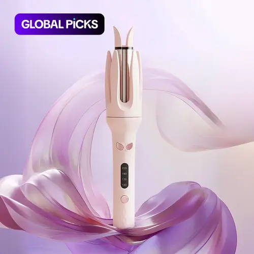 Automatic Hair Curling Iron, 28mm Rotating Hair Curler with Negative Ion Technology, 4 Adjustable Temperature Settings, Ceramic Hair Styling Tool for Women #GLOBAL PICKS