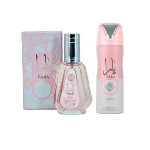 Yara 50ml perfume + Yara 200ml Deodorant spray