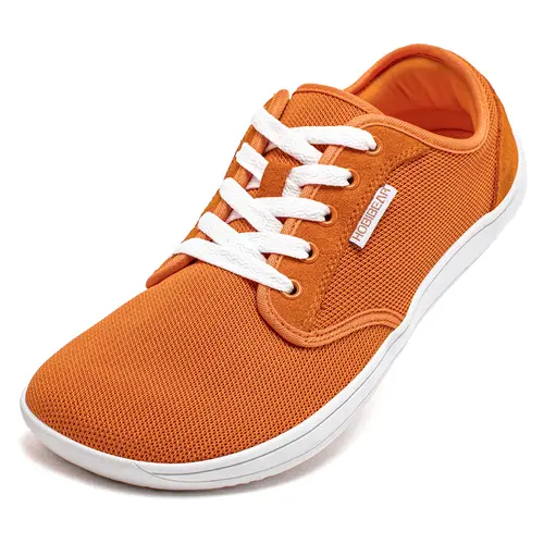 HOBIBEAR Men's Wide Toe Barefoot Minimalist Casual Walking Trainers - 0 Drop, Wide Width, Anti-Slip Water-Resistant Lightweight Rubber Soled Shoes, Memory Foam Insole, All Seasons Outdoor Training Footwear (Father's Day Gift Option)