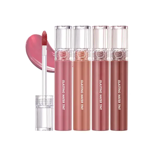 rom&nd Glasting Water Tint - 4g Korean Glasting Color Lipgloss Lip Stain by C&C International Co., 14 Mauve Moon, Long-Lasting Shine, Hydrating, Non-Sticky, Cool-Toned, Adult Everyday Makeup Lip Care Cosmetic (Assorted Lipstick Shades Available)