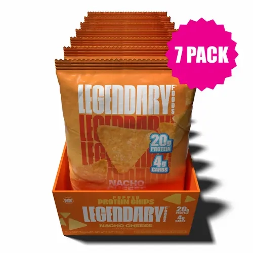 Nacho Cheese Popped Protein Chips - 7 pack