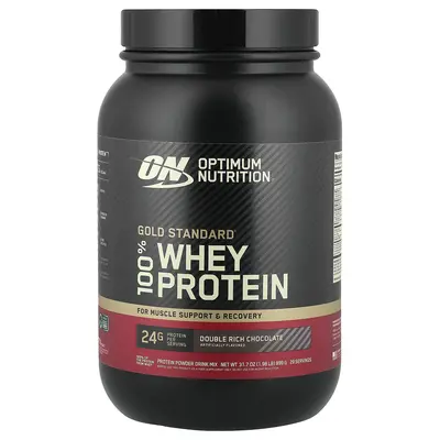 Optimum Nutrition Gold Standard® 100% Whey Protein, Double Rich Chocolate, 1.98 lb (899 g)