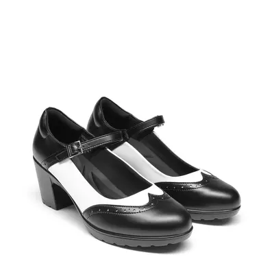 【Deals For You Days】DREAM PAIRS Women's Classic Mary Janes Chunky High Heels - Retro Round Toe, Cushioned Insole Dress Shoes, Versatile Women's Shoes,summerwins,summeroutfits,vacationoutfits,beachoutfits