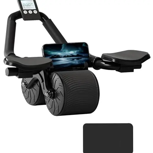 TekDeals Elbow Support Automatic Rebound Abdominal Wheel, Ab Roller for Abdominal Exercise Machine, Abs Workout Equipment, Dolly Core Strengthening Trainer Fitness Belly Training