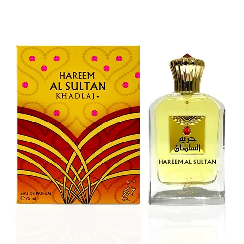 Hareem Al Sultan Gold EDP Spray - Floral Eau Perfume, Rose Amber Scent, 2.5 Oz Single Item by KHADLAJ (Unisex Beauty & Personal Care Fragrance)