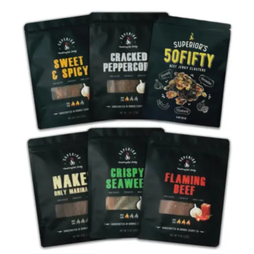 6 PACK • BEEF JERKY CHIPS • FATTY BRISKET • CRUNCHY • CHEWY Snack