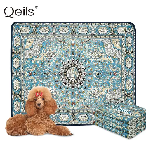 Qeils 36"x41" Washable Puppy Pee Pads | Super Absorbent, Waterproof & Reusable Non-Slip Training Mat for Floor/Crate Pet Supplies Poodle Dogs#SummerVibes #petlovers