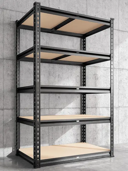 Raybee Adjustable 5-Tier Metal Storage Shelves, Garage Storage Shelving Unit for Warehouse Pantry Basement Heavy Duty Utility Rack Tool Shelf #TikTokShopStockUp #SummerVibes