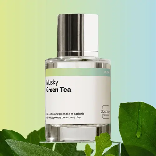 Musky Green Tea, Dossier, Unisex Perfume, Eau de Parfum, 50ml, Green Tea, Bergamot, Mandarin, Neroli, Musk, Sandalwood