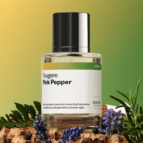 Fougere Pink Pepper, Dossier, Men Perfume, Eau de Parfum, 50ml, Pink Pepper, Lemn, Neroli, Orange Blossom, Lavender, Amber, Patchouli, Cedarwood