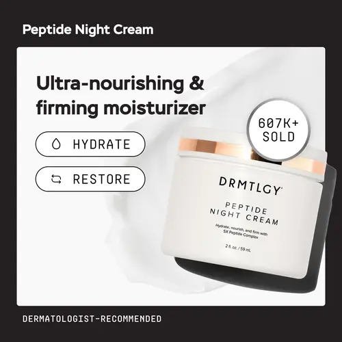 DRMTLGY Peptide Night Cream 2.1 oz with Ceramides