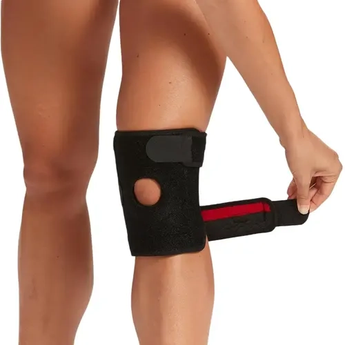 ComfiLife Patellar Knee Brace - Durable Flexible Breathable Neoprene, Open Patella Support, Adjustable Non-Slip Straps, Multi-Size Customized Fit, Joint Protector for Gym, Knee Pain Relief, Injury Prevention, Prevents Sideways Movement