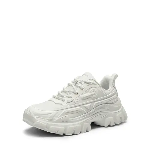 Dream Pairs Women's Trending Chunky Platform Mesh Fabric Sneakers - Lightweight Sporty Training Shoes with 2.4-inch Thick Cushioned Sole, Fashion Walking Shoes for Back to School, Fashion Walking Sneakers, Lightweight Sporty Sneakers