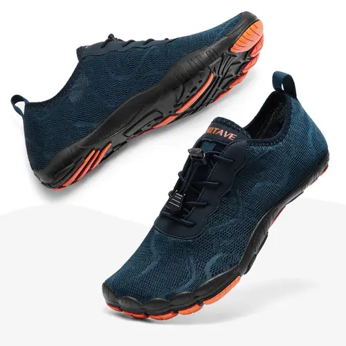 HIITAVE Men 5 Wide Toes Barefoot Lightweight Breathable Water Creek Shoes Beach Aqua Quick Dry for Outdoor Sport Hiking Swiming Surfing summerwins
