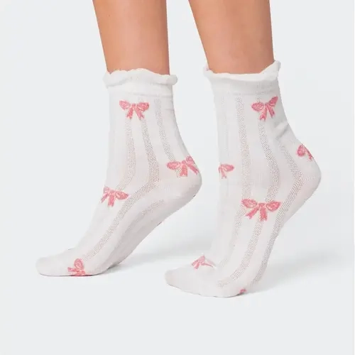 Bow Printed Socks
