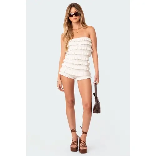 Robin Ruffle Knit Romper