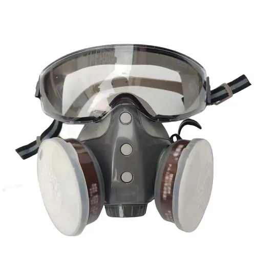 Reusable Upgrade Integrated with Anti-Fog Goggles, Anti Dust, Anti Organic Vapors Mask For Painting, Pesticide, Chemicals, Construction, Formaldehyde, Sanding, Home Renovation, Work Protection, Safety Gear, Safety Equipment