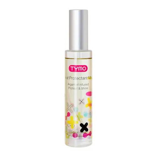 TYMO Heat Shield Spray - Non-Aerosol Leave-In Spritz Hair Treatment, 450°F Thermal Protectant with Argan, Keratin, Olive Fruit Oil, Spicy Amber-Fresh Musk Scent, Oil-Free for Haircare Shine & Frizz Control