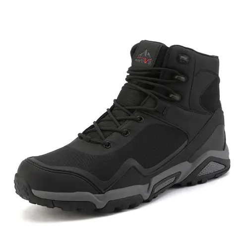 NORTIV8 Men's All-Seasons Waterproof Wear-Resist Suede Hiking Boots - US Sizes, Rubber Sole Heels, Shock-Absorbent, Cushioned, Durable, All-Weather Grip, Dry in Mud & Rain, Hunting, Camping, Backpacking, Casual Outdoor Footwear