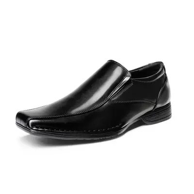 BRUNO MARC Men's Closed-Toe Classic Cuban Heel Slip-On Loafers - Business Casual Shoes for Office, Formal Work Use (All-Seasons Dress Footwear)