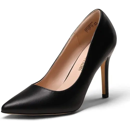 DREAM PAIRS Women's Wide Width Stiletto Pointed Toe High Heels - Elegant Stylish Formal Pointed Toe Pumps, Classy Footwear for Glamorous Occasions,shoes for back to school,back to school shoes
