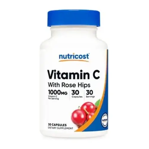 Nutricost Vitamin C with Rose Hips Capsules