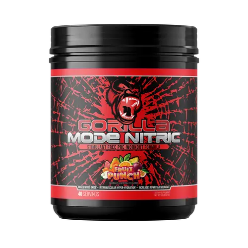 Gorilla Mind Gorilla Mode Nitric - Stimulant Free Pre-Workout (40 Servings)