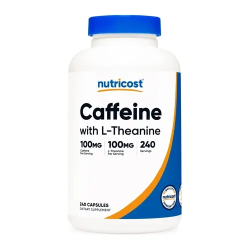 Nutricost Caffeine + L-Theanine Capsules