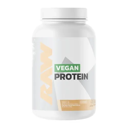 RAW Vegan Protein Powder – Plant Based Protein Shake with 20g Protein – Dairy Free Plant Protein for Lean Muscle, Recovery & Daily Nutrition