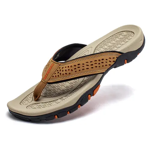 HOBIBEAR Mens Sport Flip Flops Comfort Casual Thong sandals Outdoor  sandals slippers Footwear Men's flip-flops  #outdoorfun #TikTokShopSummerTurnup #fathersdaygift, Shoe, Waterproof Sandals,father'sdaygifts,fathersday,#summerwins