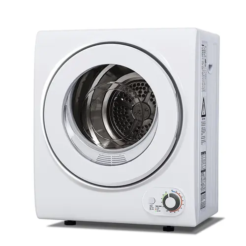 【Super Brand Day】Euhomy Portable Dryer 1.5 -1.8cu. ft., Clothes Dryer with Stainless Steel Drum and Exhaust Hose, Dryer Ideal for Apartments, RVs, Dorm Rooms，White