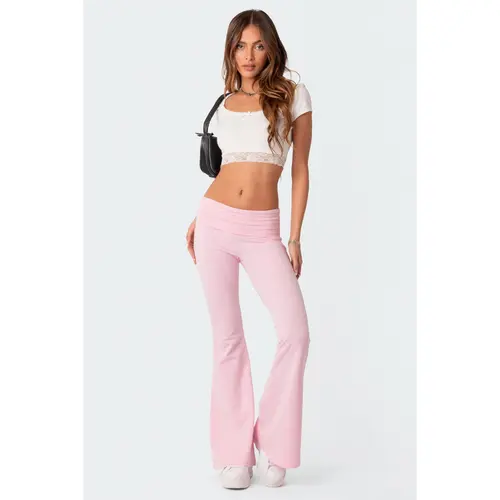 Naomi Foldover Flared Leggings