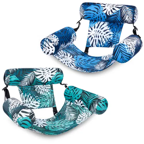 Sloosh 1 Pcs/2 Pcs Inflatable Pool Lounge Chairs, Blow up Pool Noodles Floats for Adults