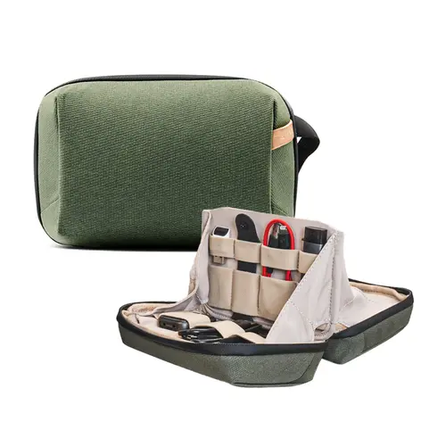 PGYTECH Mini Tech Organizer Pouch - Waterproof, Durable, Lightweight Zip-Up Portable Storage Bag for Camera Flash, Flash Drive, Cables, Phone Batteries, SD Cards, Card Reader, Camera Accessories (Space Saving Bags)