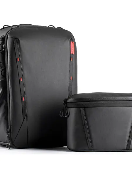 PGYTECH OneMo 2 Poly+PU Camera Backpack (25L+8L) Sets with Detachable Shoulder Bag, Tripod Carrying Bag, YKK Zipper, Splashproof Cover, Partition, Gimbal Compartment for Photographers - Fits Canon/Nikon/Sony Cameras, DJI Drone, Laptop, Smartphone