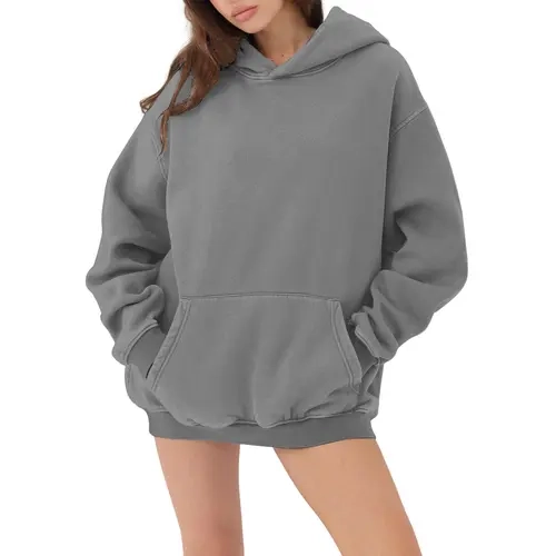 Hatant Human Ultimate Comfort Oversized Fleece Lined Sweatshirt - Unisex Casual Pullover for Men and Women - Long Sleeves, Super Soft, Warm, Acid Wash - Ideal for Lounging and Athletic Activities - Machine Washable