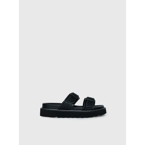 Ma Belle Sandals Contrast Stitch