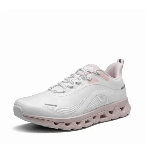 NORTIV 8 Women's Fashion Active All-Day Casual Trainers - Lightweight Breathable Cushioning Walking Shoes, Footwear with Shock-Absorb A-Shaped Rubber Sole, Reflective Details, Lycra Upper, Snug Elastic Liner (Shoes for Women)