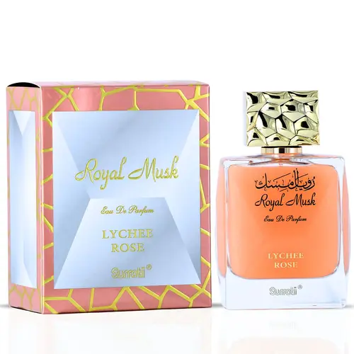 Royal Musk Lychee Rose EDP 100ML (3.4 OZ) by SURRATI, Exotic Fragrances for Men & Women.
