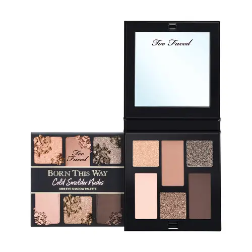 Too Faced Born This Way Natural Nudes Mini Eye Shadow Palette | Creamy, High Pigment Formula | Warm or Cool Toned | Matte + Shimmer Shades