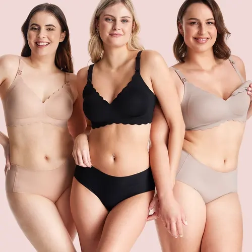 Momcozy Nursing Bras for Breastfeeding YN46 Jelly Strip Support Comfort Maternity Bra Seamless Soft Wirefree Postpartum Outfits,Size Up Recommended,A,  Mom stuff, maternity clothing, postpartum essentials, pregnancy stuff