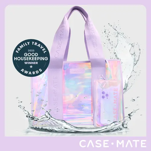 Case-Mate Jelly Tote Waterproof Beach Bag, Travel, Gym Bag, Vacation, Large Capacity Shoulder Bag, Lightweight Beach Bag, Lightweight Shoulder Bag