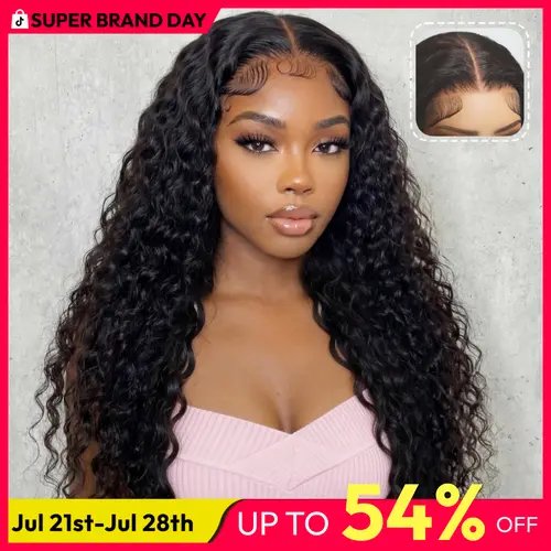 [Bye Bye Slip] UNice Water Wave Wig with Free Baby Hair Pre-Cut 7x5 HD Lace Closure Human Hair Wigs with Drawstring Ready To Wear Invisible Knots Wig for Beginners Friendly All Day Secure #TikTokShopFallDealsForYou