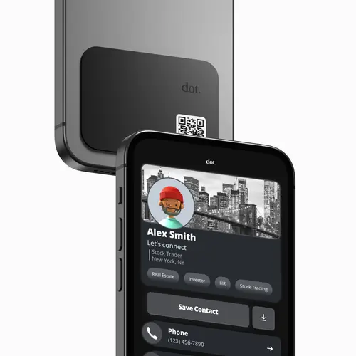 dot. thin - Digital Business Card - Tap to Share NFC- iPhone & Android