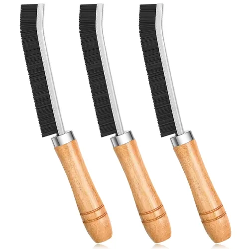 Crevice Cleaning Brush 3 Pcs Cleaning Supplies Hard Bristle Crevice Cleaning Brush Crevice Cleaning Brushes for Household Use Bathroom Tiles Kitchen