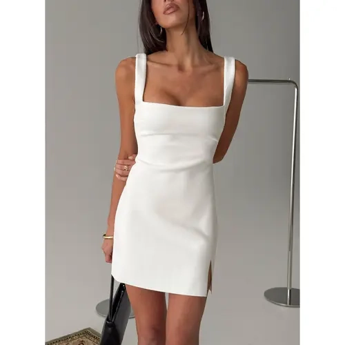 Bombshell Mini Dress White