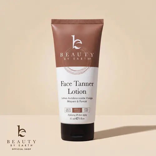Beauty by Earth Face Self Tanner - Gradual Face Tan Non-Sticky Streak-Free Non Comedogenic Cruelty-Free Sunless Safe Bronze Tanning for All Skin Types