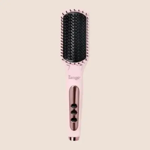 L'ANGE HAIR - Le Vite Ceramic Straightener Hairbrush - Adjustable Thermal Brush for Smooth Hair Styling, All Hair Types