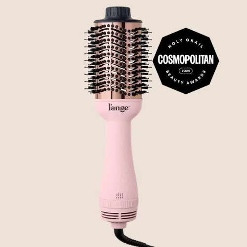 L'ANGE HAIR - Le Volume 2-in-1 Titanium Blow Dryer Brush | Frizz Control Blowout Hair Dryer Brush For Drying And Straightening | Volumizing Hot Air Styler For All Hairstyles, Storage, Multifunctional Hair Dryer, Handle